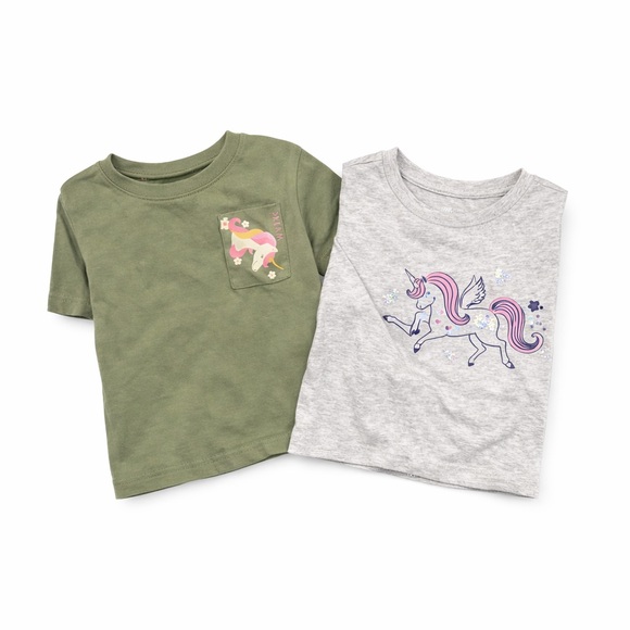 Girls Unicorn Set Bundle — Pink, Cream, Olive, Gray - Picture 3 of 3